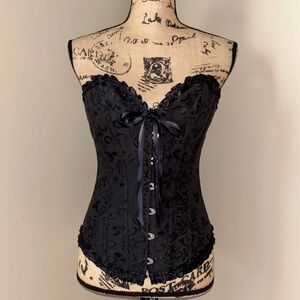 Black Corset Bustier